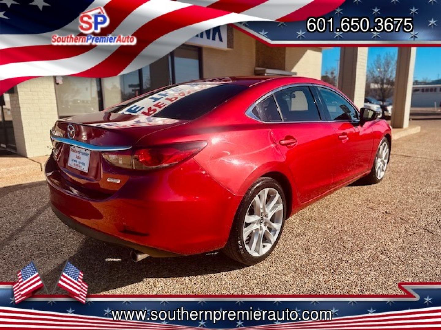 2014 RED MAZDA MAZDA6 TOURING (JM1GJ1V62E1) , located at 922 W. Beacon St., Philadelphia, MS, 39350, (601) 650-3675, 32.770447, -89.127151 - Photo#5